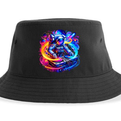 Astronaut Dj In Space Music Edm Sustainable Bucket Hat