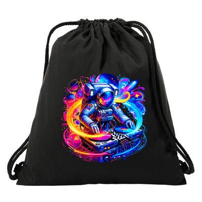 Astronaut Dj In Space Music Edm Drawstring Bag