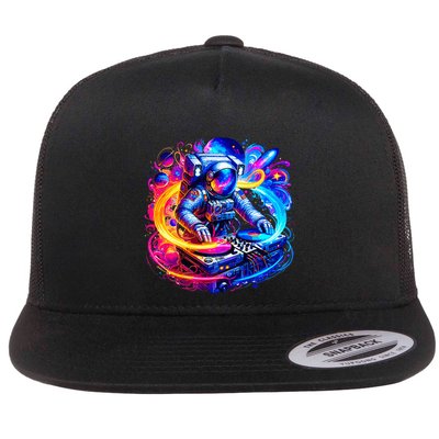 Astronaut Dj In Space Music Edm Flatbill Hat