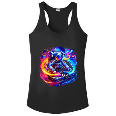 Astronaut Dj In Space Music Edm Ladies PosiCharge Competitor Racerback Tank