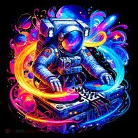 Astronaut Dj In Space Music Edm Toddler Sweatshirt