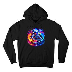 Astronaut Dj In Space Music Edm Tall Hoodie