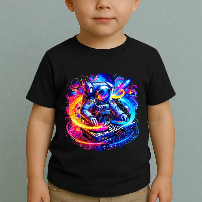 Astronaut Dj In Space Music Edm Toddler T-Shirt