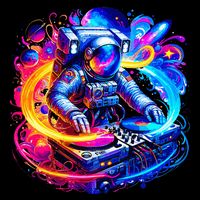 Astronaut Dj In Space Music Edm Toddler T-Shirt