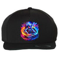 Astronaut Dj In Space Music Edm Wool Snapback Cap