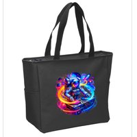 Astronaut Dj In Space Music Edm Zip Tote Bag