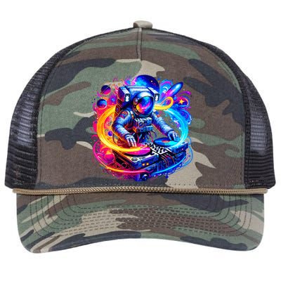 Astronaut Dj In Space Music Edm Retro Rope Trucker Hat Cap