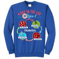 A Day In Life Of Typegift1 Diabetes Gift Sweatshirt