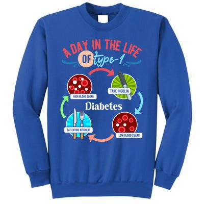 A Day In Life Of Typegift1 Diabetes Gift Sweatshirt