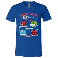 A Day In Life Of Typegift1 Diabetes Gift V-Neck T-Shirt