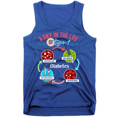 A Day In Life Of Typegift1 Diabetes Gift Tank Top