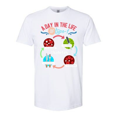 A Day In Life Of Typegift1 Diabetes Gift Softstyle CVC T-Shirt