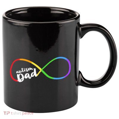 Autism Dad Infinity Symbol 11oz C Handle Ceramic Mug