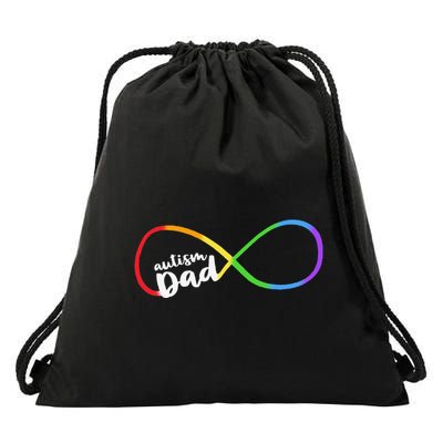 Autism Dad Infinity Symbol Drawstring Bag