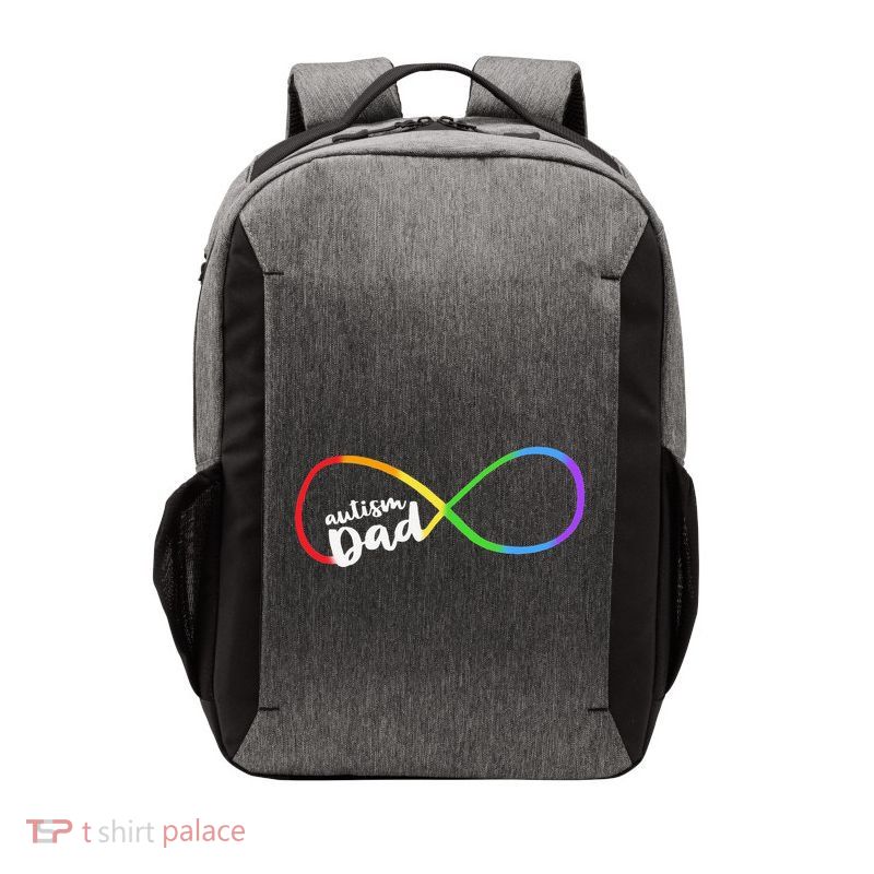 Autism Dad Infinity Symbol Vector Backpack