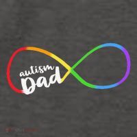 Autism Dad Infinity Symbol Vector Backpack