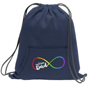 Autism Dad Infinity Symbol Sweatshirt Cinch Pack Bag