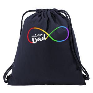 Autism Dad Infinity Symbol Drawstring Bag