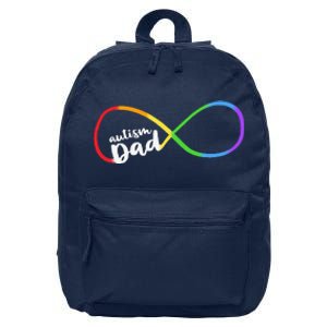 Autism Dad Infinity Symbol 16 in Basic Backpack