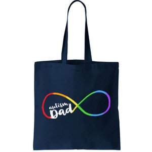 Autism Dad Infinity Symbol Tote Bag