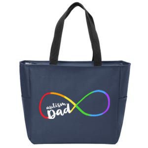 Autism Dad Infinity Symbol Zip Tote Bag