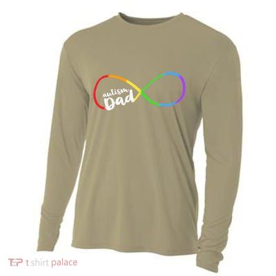 Autism Dad Infinity Symbol Cooling Performance Long Sleeve Crew