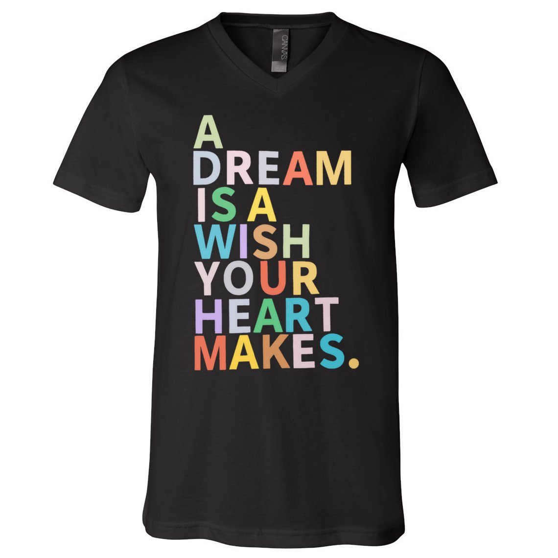 A Dream Is A Wish Your Heart Makes V-Neck T-Shirt