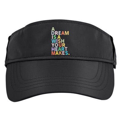 A Dream Is A Wish Your Heart Makes Adult Drive Performance Visor