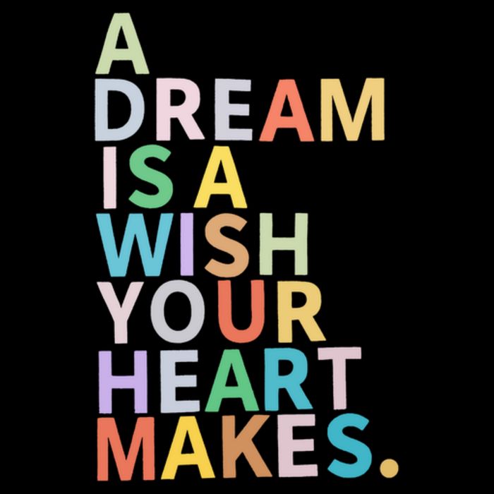 A Dream Is A Wish Your Heart Makes Short Acrylic Beanie