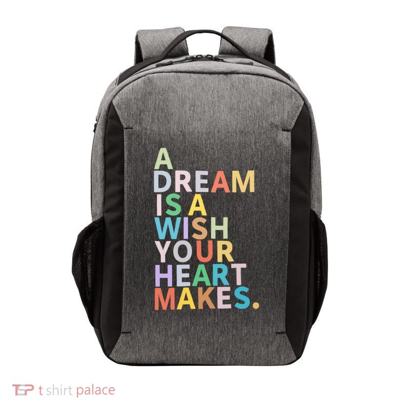 A Dream Is A Wish Your Heart Makes Vector Backpack