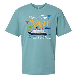 A Dream Is A Wish Your Heart Make Cruise Cruising Trip Sueded Cloud Jersey T-Shirt