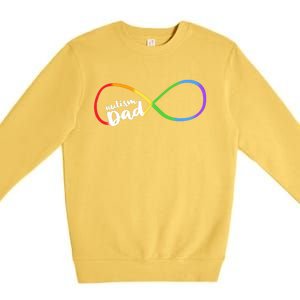 Autism Dad Infinity Symbol Premium Crewneck Sweatshirt