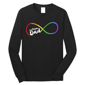 Autism Dad Infinity Symbol Long Sleeve Shirt