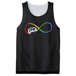 Autism Dad Infinity Symbol Mesh Reversible Basketball Jersey Tank