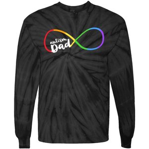 Autism Dad Infinity Symbol Tie-Dye Long Sleeve Shirt