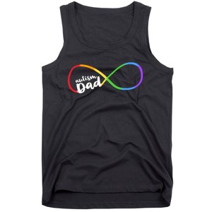 Autism Dad Infinity Symbol Tank Top