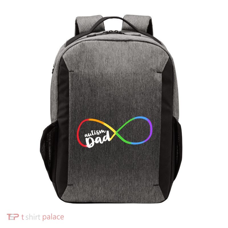 Autism Dad Infinity Symbol Vector Backpack