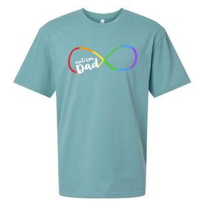 Autism Dad Infinity Symbol Sueded Cloud Jersey T-Shirt