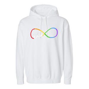 Autism Dad Infinity Symbol Garment-Dyed Fleece Hoodie