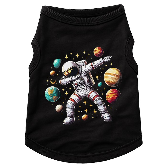 Astronaut Dabbing In Space Cosmic Galaxy Adventure Doggie Tank