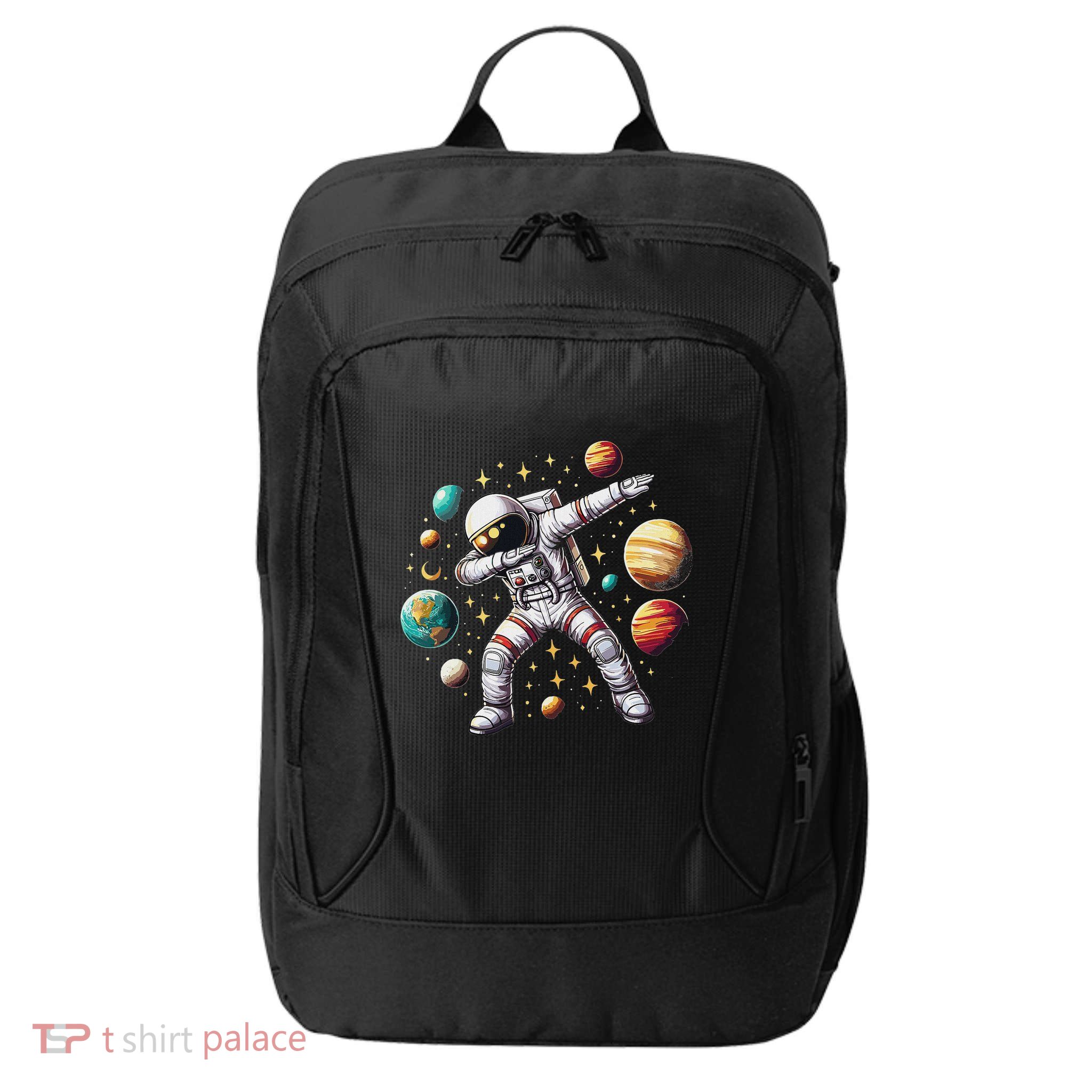 Astronaut Dabbing In Space Cosmic Galaxy Adventure City Backpack