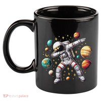 Astronaut Dabbing In Space Cosmic Galaxy Adventure 11oz C Handle Ceramic Mug