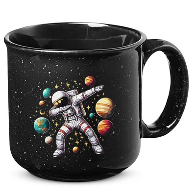 Astronaut Dabbing In Space Cosmic Galaxy Adventure 15oz Campfire Ceramic Mug