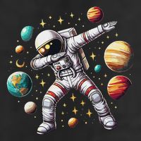 Astronaut Dabbing In Space Cosmic Galaxy Adventure 25L Jumbo Tote