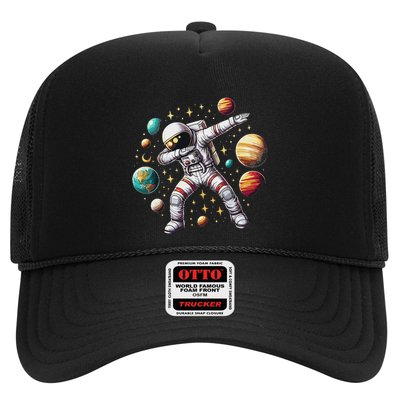 Astronaut Dabbing In Space Cosmic Galaxy Adventure Trucker Hat