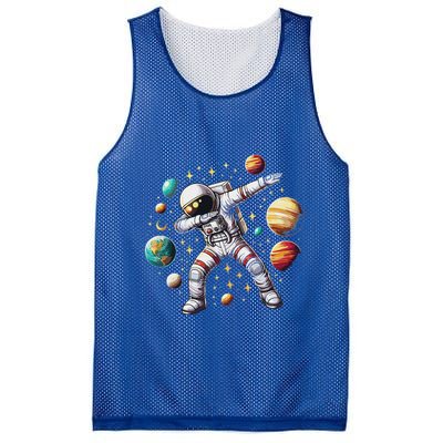 Astronaut Dabbing In Space Cosmic Galaxy Adventure Mesh Reversible Basketball Jersey Tank