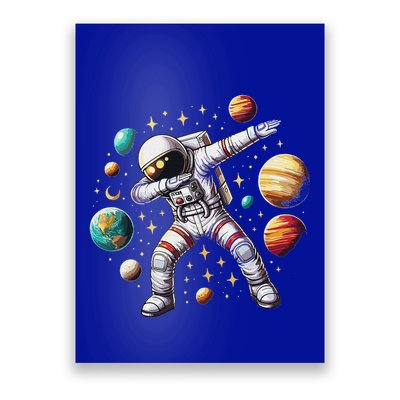 Astronaut Dabbing In Space Cosmic Galaxy Adventure Poster