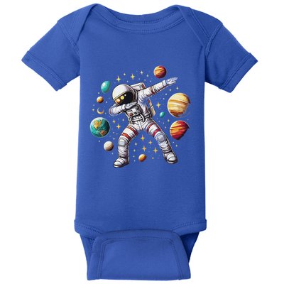 Astronaut Dabbing In Space Cosmic Galaxy Adventure Baby Bodysuit
