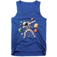Astronaut Dabbing In Space Cosmic Galaxy Adventure Tank Top