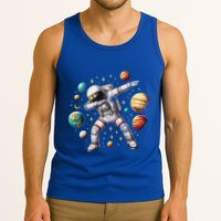 Astronaut Dabbing In Space Cosmic Galaxy Adventure Tank Top